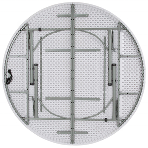 <span class=keywords><strong>Mesa</strong></span> Redonda <span class=keywords><strong>Plegable</strong></span> de Plástico Blanca para Banquetes de Boda al Aire Libre, <span class=keywords><strong>6</strong></span> Pies, 72 Pulgadas, para 10 <span class=keywords><strong>Personas</strong></span> - Product Image 4