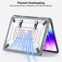 Étui de protection rigide pour ordinateur portable avec béquille pliable intégrée, coque antichoc pour MacBook Neo 13 pouces 2026