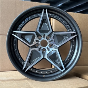 Jantes forgées 2 pièces 4x108 5x108 5x112 5x120 5x114.3 avec finition premium pour BMW Audi Mercedes Porsche 17 18 19 20 21 <span class=keywords><strong>22</strong></span> - Product Image 3