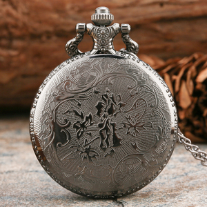 <span class=keywords><strong>Montre</strong></span> de poche <span class=keywords><strong>à</strong></span> Quartz avec boussole, Style ancien, pendentif creux, chaîne, horloge, cadran ciel étoilé, demi-<span class=keywords><strong>chasseur</strong></span> - Product Image 3