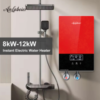 Chauffe-eau électrique instantané 8000W+ avec écran tactile, contrôle par application, étanche IPx4, affichage LED, économie d'énergie, rapide