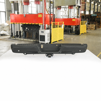 Bumper Belakang Hitam untuk Ford F-150 2015-2020 Dengan Basis Pengikat Derek Dengan Lubang Sensor Bumper Pikap