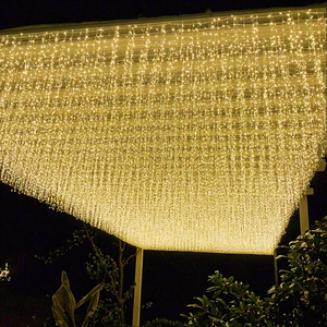 24V nhà ngoài trời dẫn Cổ Tích chuỗi đèn giáng sinh không thấm nước Thác đèn cho kỳ nghỉ trang trí - Product Image 2