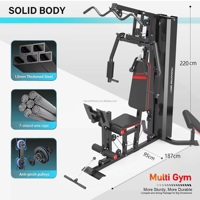 Appareil de fitness à domicile MaiBu Fit MB-8000, entraîneur d'exercices pour tout le corps, pour les jambes, le dos, les épaules et les bras - Équipement d'entraînement portable unisexe