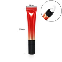 Emballage cosmétique vide personnalisé Tube de compression de lotion crème pour les yeux avec rouleau à billes Applicateur vibrant laminé Tubes de massage