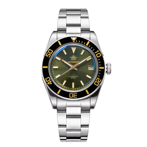 Montre <span class=keywords><strong>automatique</strong></span> vintage pour hommes, 39mm, avec lunette en céramique, résistance à l'eau 20 bars, cadran lumineux, montre de plongée pour hommes AD2084 - Product Image 1
