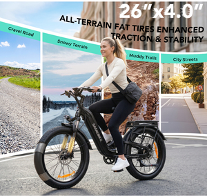 Factory Stock EbikeSAMEBIKE 2026 New 4.0 Fat Tire High carbon steel 8-Speed Electric Mountain Bike <b>Dropshipping</b> Available - Product Image 3