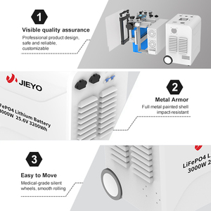 Estación de Energía Portátil de 5000W, Generador <span class=keywords><strong>Solar</strong></span> de 3000W con Controlador MPPT, Onda Sinusoidal Pura, Respaldo de Emergencia, LiFePO4, para Autocaravanas, Autos y Uso Doméstico - Product Image 3