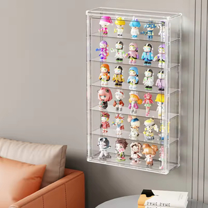 60*35*12CM Collectibles Organizer <b>Wall</b>-mounted Transparent Foldable Blind Box <b>Display</b> <b>case</b> Box with Magnetic Door - Product Image 2