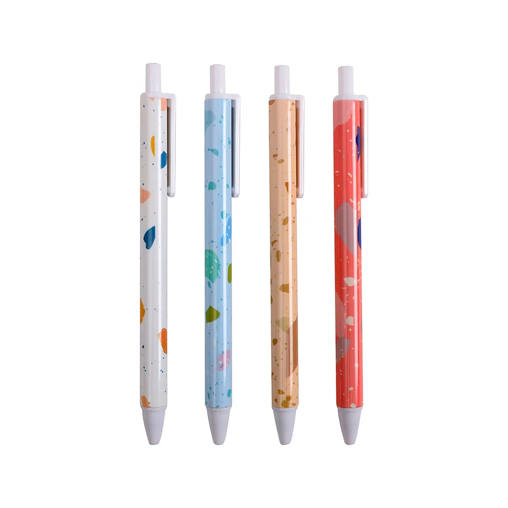 أقلام جافية رخيصة الثمن بسيطة ورائجة المبيع هدية ترويجية قلم حبر جاف شعار مخصص مطبوع للإعلانات قلم حبر جاف بلاستيكي للفنادق