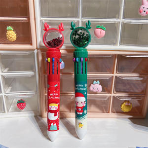 Canetas Gel de Natal com Tema de Veado em 10 Cores, Canetas Esferográficas de 0.5mm para Presentes de Estudantes - Product Image 2