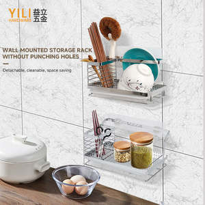 Elegante fregadero de cocina de acero inoxidable <span class=keywords><strong>Caddy</strong></span>-Organizador eficiente de esponjas y utensilios - Product Image 2