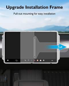 터프 안티핑거프린트 내비게이션 및 후면 디스플레이 커버 글래스 스크린 프로텍터 (테슬라 사이버트럭용, 설치 프레임 포함) - Product Image 2