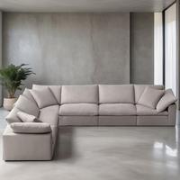 Großhandel Günstig Indoor Heim Werksdirekt Bequeme Stoffsofa-Garnitur Wohnzimmer Möbel