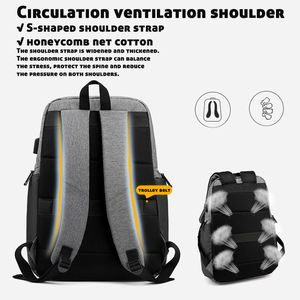 Custom Anti Theft Travel College Student <b>Laptop</b> Backpack Usb Charging Port Oxford Waterproof Schoolbag Men Leisure <b>Laptop</b> - Product Image 6