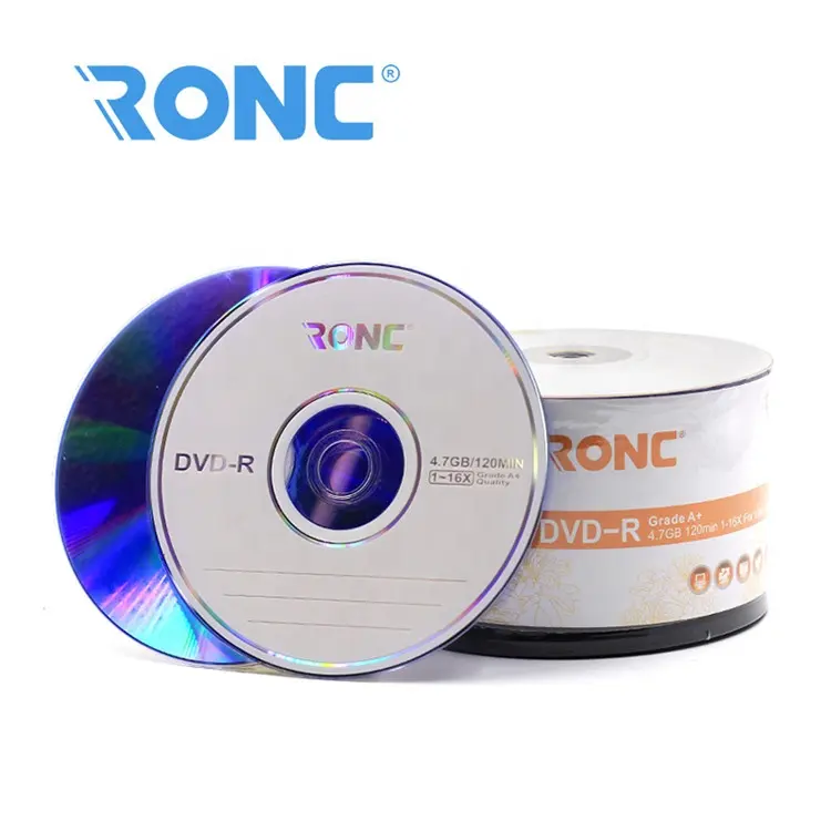 RONC空DVD 16x47GB CD音楽印刷可能DVDブランクディスクDVD-R中国卸売