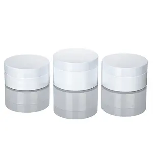 Beyaz duvar pp kavanoz 100g 120g 150g yüz el saç cilt bakımı losyon Dome makyaj plastik krem kavanozu kozmetik konteyner
