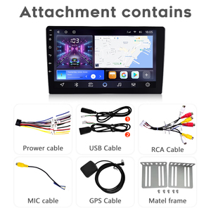 Phổ 7 9 10 inch duy nhất hệ thống âm thanh Màn hình cảm ứng 1 DIN đa phương tiện Android 12 GPS navigation Stereo DVD player Xe đài phát thanh - Product Image 5