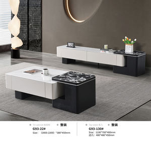 Nuevo estilo, superventas, mesa de centro de esquina redondeada para niños, diseño seguro, casas familiares, viernes negro, ofertas de mesa de centro baratas - Product Image 2