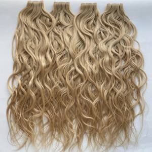 ผมต่อแบบเทป 2025 Haiyi Genius Hole Double Drawn Weft Virgin Hair แบบจีน ขายดี รุ่น Butterfly Hair Extensions - Product Image 1