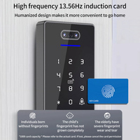 Reconnaissance d'empreintes digitales du visage biométrique ttlock téléphone portable intelligent bluetooth app système de contrôle d'accès à distance produits serrure de porte
