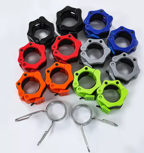 Colliers de serrage pour haltères et barres de musculation 25-50MM à dégagement rapide, pinces de barre à verrouillage rapide et écrous de sécurité - Product Image 1