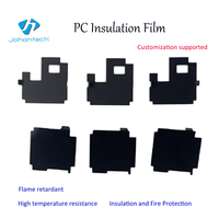 Película Aislante de PC Negra Ignífuga Johan, Acabado Mate, Autoadhesiva, para Protección de Componentes