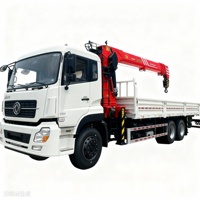 Grue montée sur camion 10 tonnes SPS25000 Moteur Cummins Haute efficacité SANYPALFINGER avec camion de transport