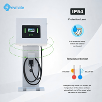 Chargeurs EV DC muraux Evmate 22KW à haut rendement, norme européenne OCPP1.6 CCS2 certifiés CE IP32/55 AC 380V, état neuf