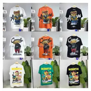 Low cost factory custom printed short sleeved T-shirts for men's casual T-shirts