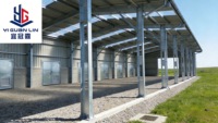 Bâtiment Métallique Moderne Préfabriqué en Acier Léger pour Porcherie, Poulailler, Écurie, Abri pour Chèvres, Grange, Ferme Avicole - Durée de Vie 50 Ans