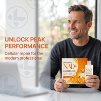 Approvisionnement en gros OEM/ODM : Sachets individuels de NAD+ liposomal liquide pour la santé cellulaire, produit de beauté et supplément cutané
