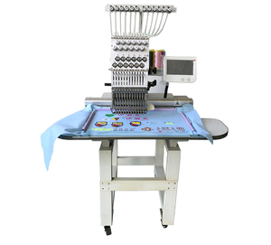 Máquina <span class=keywords><strong>de</strong></span> Bordar Computarizada <span class=keywords><strong>de</strong></span> Alta Velocidad Golden Choice GC-1201EH <span class=keywords><strong>de</strong></span> Una Cabeza y 12 Agujas para Camisetas - Product Image 1