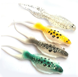 Nuovo Esca Morbida a Forma di Flounder, Esca in Silicone Premier con Coda a Forchetta, 13cm 8g, Alta Simulazione con Occhio 3D, Esca per Pesca al Piatto - Product Image 1