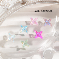 MCL nouveau à la mode 3d Nail art breloques bijoux pour ongles étoile à quatre branches accessoires pour ongles