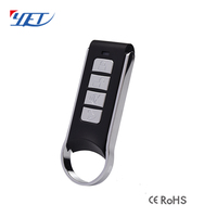 YET071 Télécommande universelle sans fil à code tournant RF pour porte de maison intelligente, étanche, en plastique et métal, 4 boutons, portée 100m