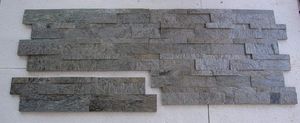 แผ่นผนังหินธรรมชาติทรงสี่เหลี่ยมรูปตัว Z แผ่นไม้วีเนียร์ติดผนังภายนอกผนังผนังผนังผนังอาคารวัฒนธรรมสินค้าจำนวนมากทำด้วยมือ - Product Image 4