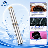 Pompe à eau de puits profond haute pression AINAFLY 3SDM4/16, moteur à fil de cuivre 1HP, sortie 1,5 pouce, en stock