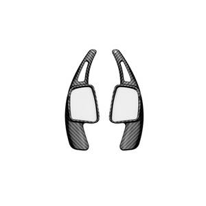 Accessoires de levier de vitesses pour volant de voiture sport en fibre de carbone ABS pour Audi A3 A4 A5 S3 S4 S5 SQ5 S Q2 Q3 Q5 A7 RS6 RS4 - Product Image 1