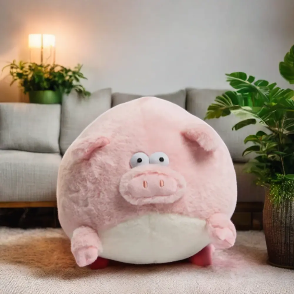 Roze Piggy Knuffel Pluche Speelgoed Cartoon Dier Vorm 2 In 1 Kussendeken Speelgoed Deken Voor Kinderen