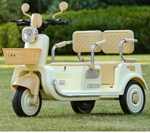 Potente Triciclo Elettrico per Bambini con Batteria Grande, Bicicletta per Bambini con Design Robusto e <span class=keywords><strong>Cestino</strong></span> in Plastica - Product Image 4
