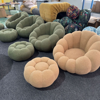 Fauteuil de salon moderne en tissu, garni d'éponge, canapé carré en mousse compressée sous vide, mobilier chinois