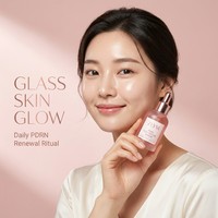 Sérum PDRN coréen 10000ppm ADN de saumon Peptide rose Peau de verre éclatante Apaisant Hydratant Anti-âge Sérum facial
