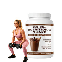 Batidos de Proteína de Chocolate en Polvo con Vitaminas y Minerales para Adultos, Ganador de Masa Muscular, Batido Nutritivo en Polvo
