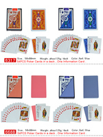 Cartes de poker 100% PVC de haute qualité, en plastique, taille personnalisée, impression de cartes de poker couleur