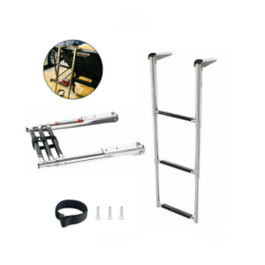 Échelle de bateau pliante portative d'acier inoxydable avec le nouveau type de roulement de condition de caractéristique antidérapante pour le matériel marin de <span class=keywords><strong>piscine</strong></span> - Product Image 1