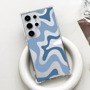 Custodia per telefono cellulare in morbido TPU Hard PC con onda di colore antiurto per <span class=keywords><strong>Samsung</strong></span> Galaxy S25 S24 ultra S25 Plus Cover protettiva - Product Image 1