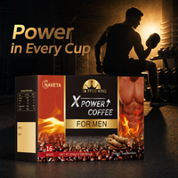Performance X Power Instant Black Coffee Nut Ginseng Oyster 12 Sachets 0.12kg Energy Drink Powder Wholesale OEM Private Label