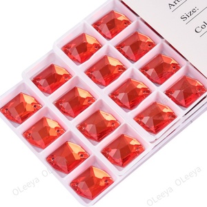 Strass à coudre en verre 5A de haute qualité, forme cosmique, toutes tailles, couleur cristal AB, pour vêtements et DIY, de l'usine Oleeya - Product Image 3