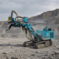 Foreuse DTH sur chenilles HT500 robuste à moteur diesel, double moteur, économe en énergie, pour trous de 90-203 mm, profondeur 22-25 m, pour l'exploitation minière intensive